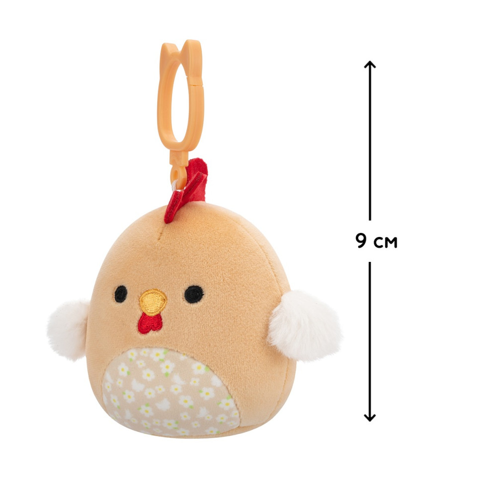 Мягкая игрушка на клипсе Петушок Рути Squishmallows SQCP00465, 9 см
