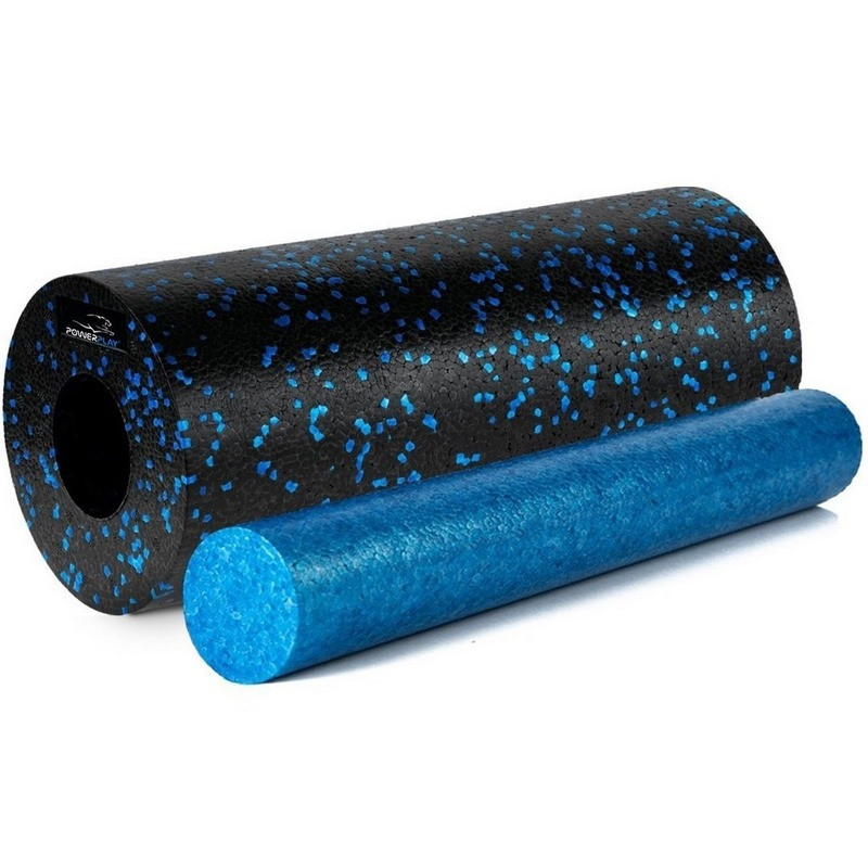 Масажний набір PP_4015 EPP Foam Roller Set 4in1 PowerPlay PP_4015_Blue (2 ролики + 2 м'ячі)