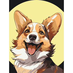 Картина по номерам "Корги Коржик" Art Craft 11708-AC 30х40 см