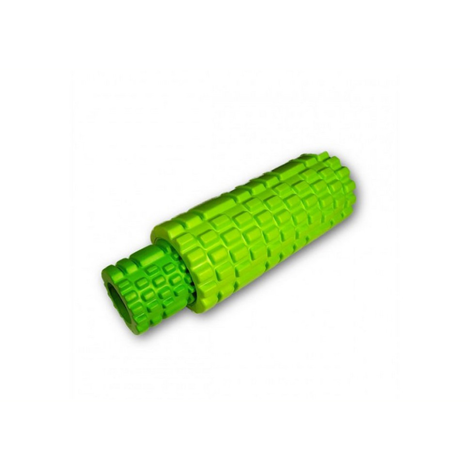 Массажный ролик Grid Roller Double EasyFit EF-7737s-6, 33 см, Салатовый