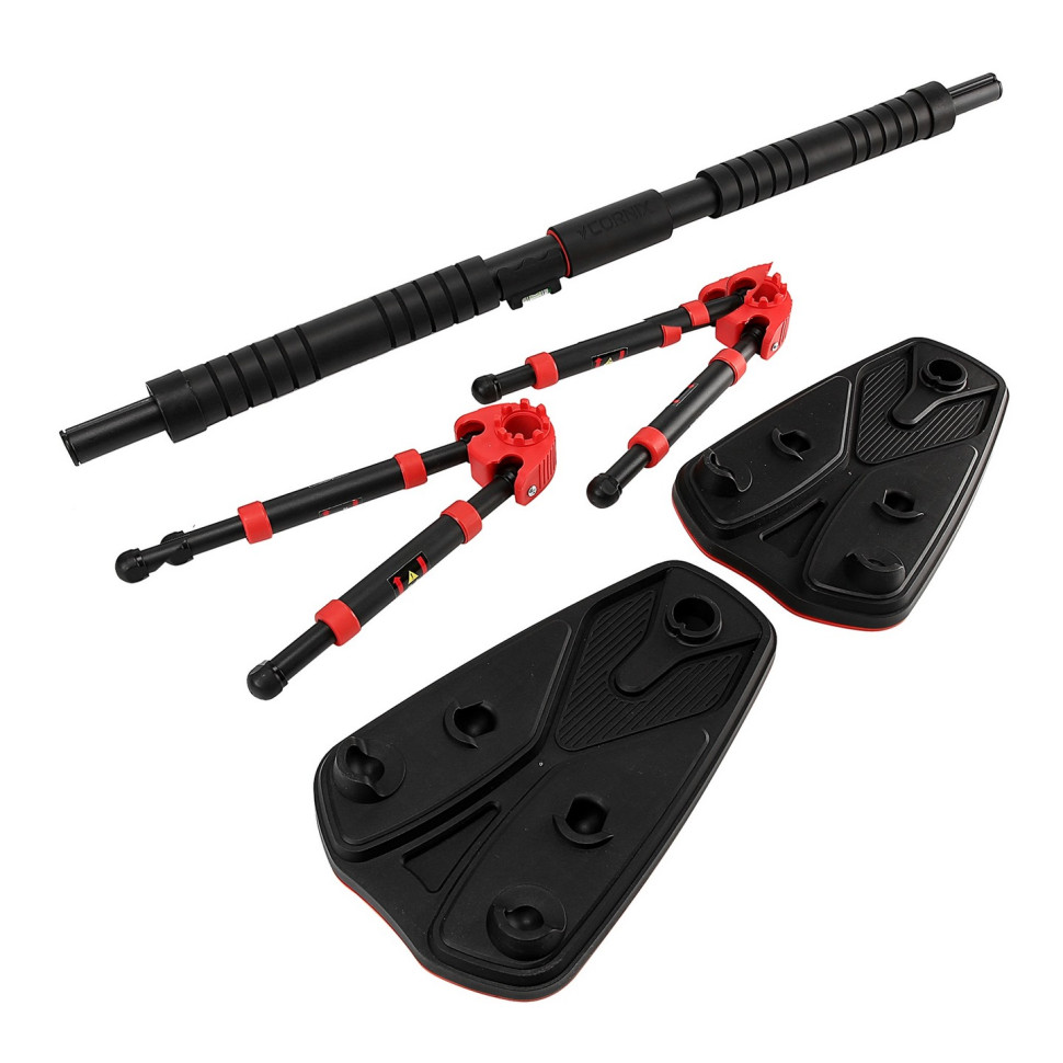 Турник раздвижной Elite+ Cornix XR-0295 Black/Red, размер 100 х 140 см