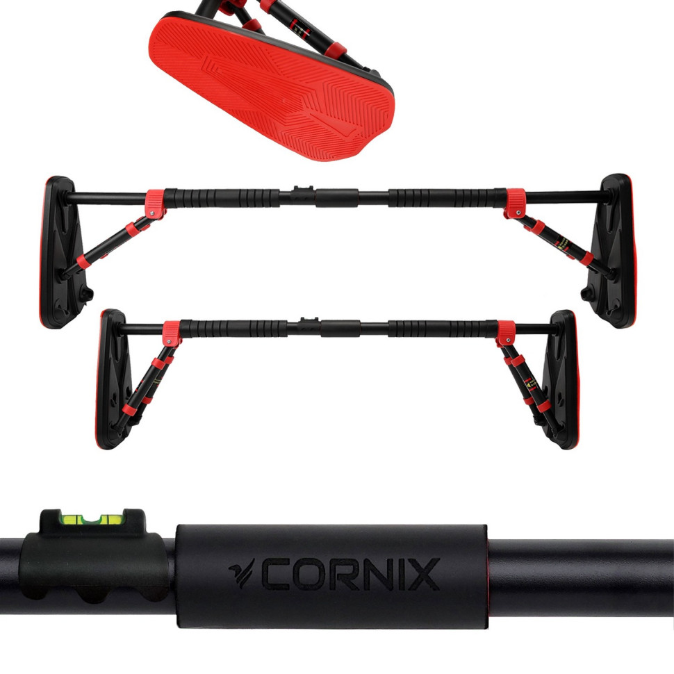 Турник раздвижной Elite+ Cornix XR-0295 Black/Red, размер 100 х 140 см