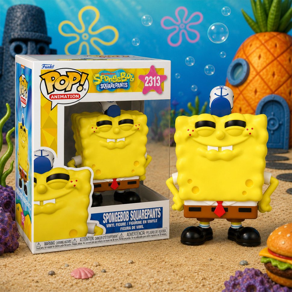 Ігрова фігурка Губка Боб (посміхається) Funko POP! 90363 серії