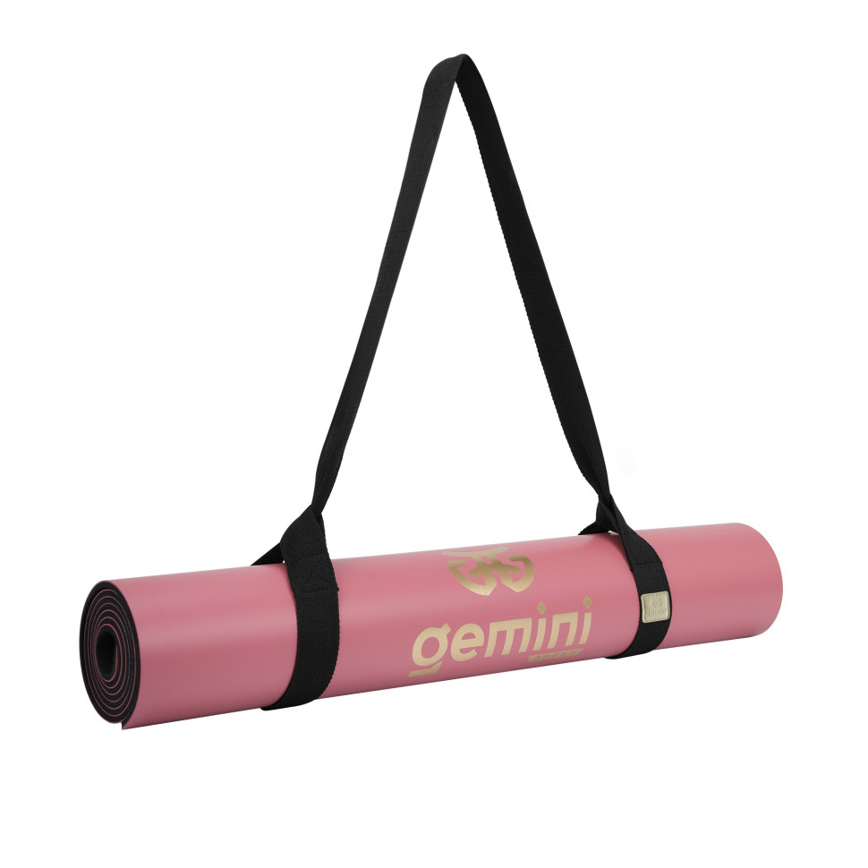 Килимок для йоги каучуковий Pro Gemini Sport PUY-3900-15 поліуретан 183x68x0,5 см, рожевий