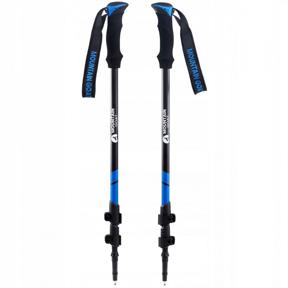 Трекінгові палиці Goat Peak+ Mountain MG0005, 60-135 см, Black/Blue