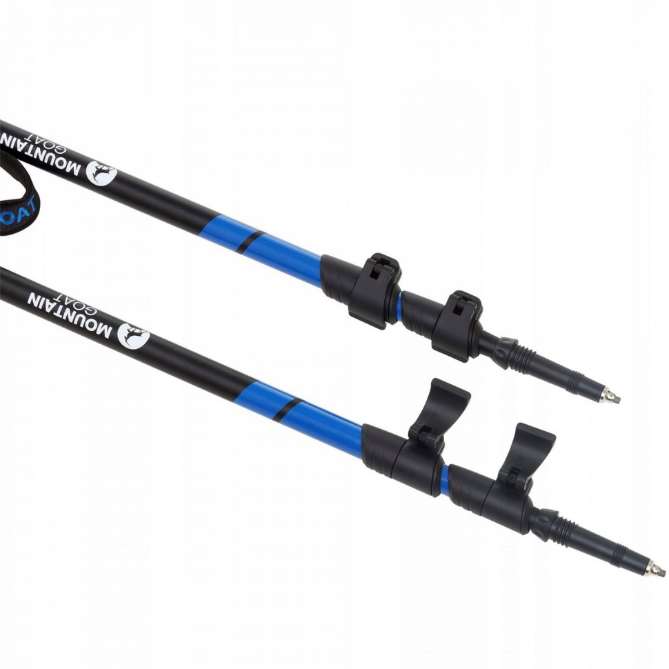 Трекінгові палиці Goat Peak+ Mountain MG0005, 60-135 см, Black/Blue