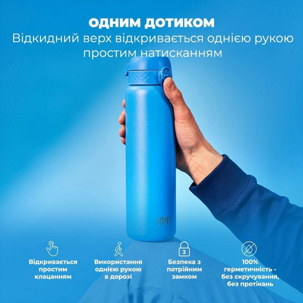 Пляшка для води вакуумна Vacuum Insulated ION8 I8TS1000BLU 920 мл, Blue