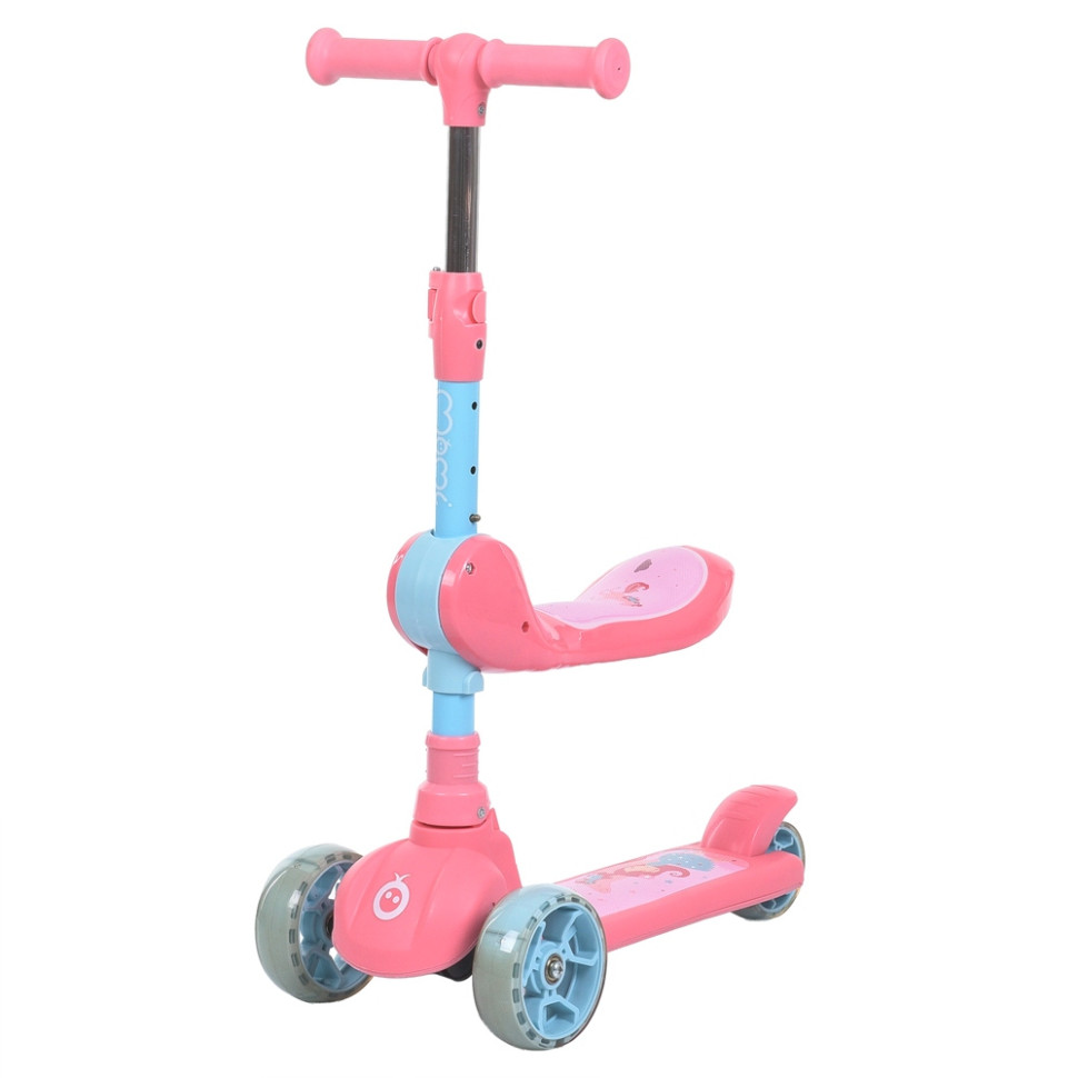 Дитячий самокат 3-х колісний 3 в 1 iTurbo Trike JR3-174-P, до 25 кг