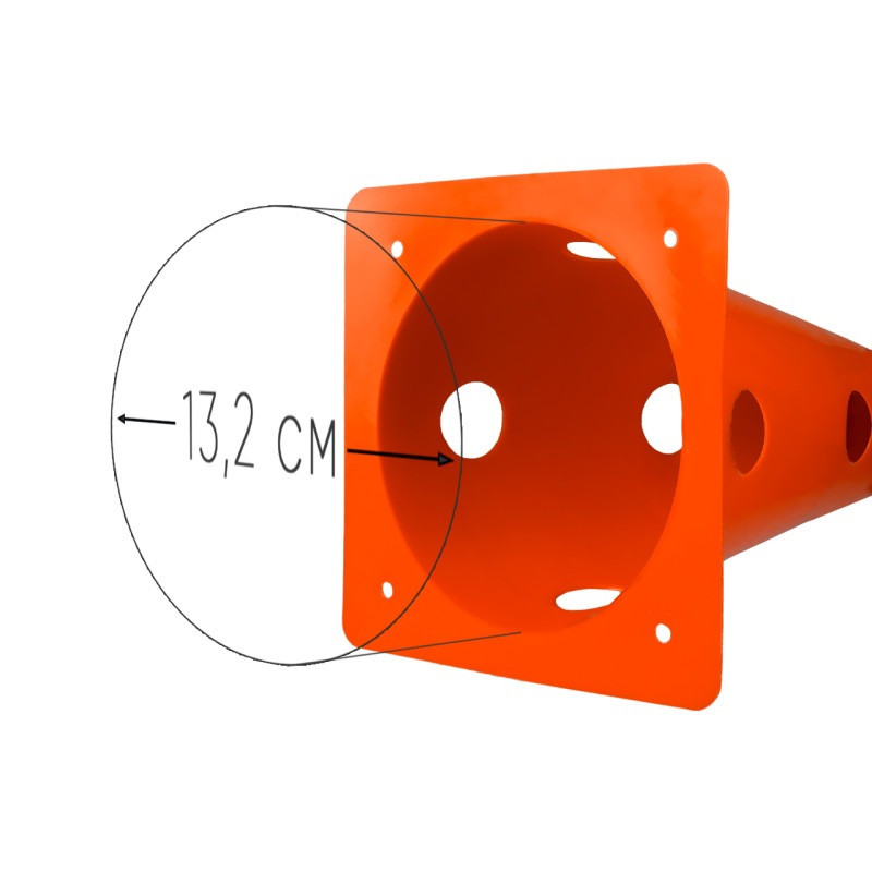 Конуси-фішки спортивні EasyFit EF-1679s-4OR 31 см, набір з 4 штук, помаранчевий