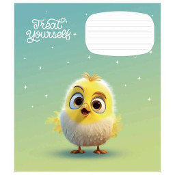 Тетрадь ученическая "Cute little animals" Школярик 012-3333K-5 в клетку, 12 листов