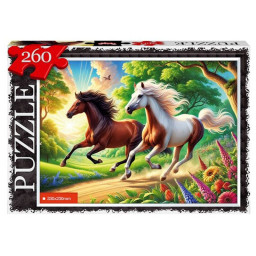 Пазл класичний "Конячки" Danko Toys С260-14-04, 260 елементів