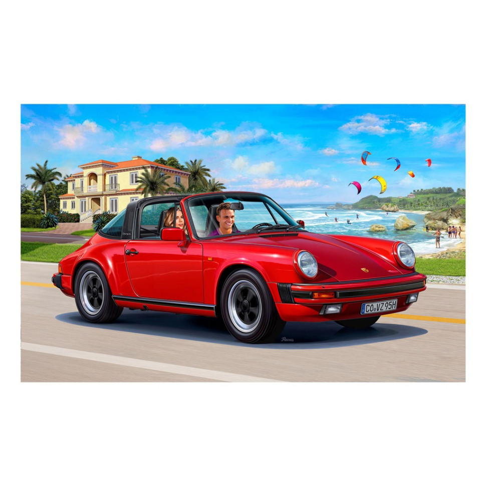 Сборная модель-копия набор Porsche 911 Carrera 3.2 Targa Revell RVL-67689 уровень 3, 1:24