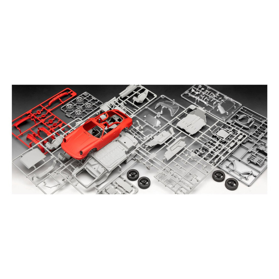 Сборная модель-копия набор Porsche 911 Carrera 3.2 Targa Revell RVL-67689 уровень 3, 1:24