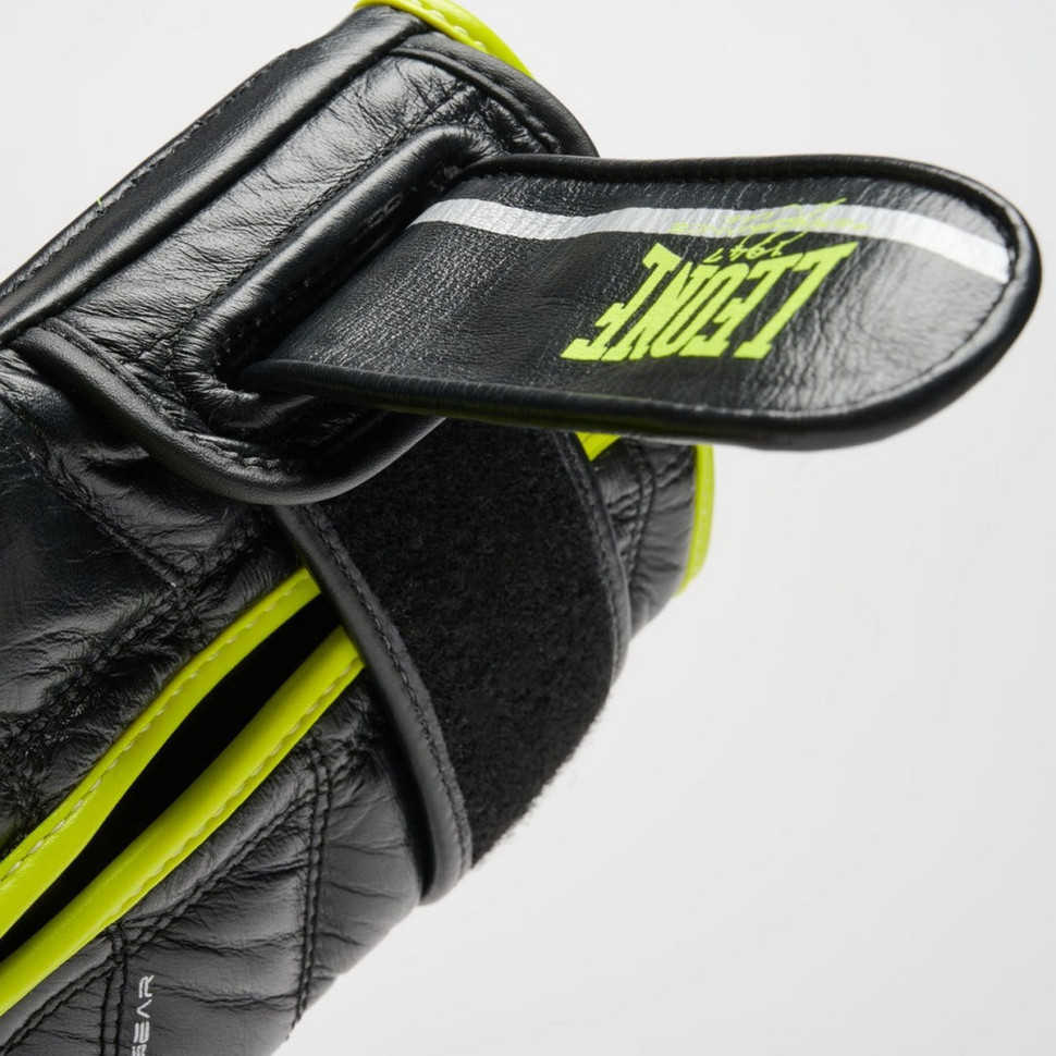 Боксерські рукавиці GN110F REVO FLUO Leone GN110F_Black_14oz 14 унцій (бинти в комплекті)