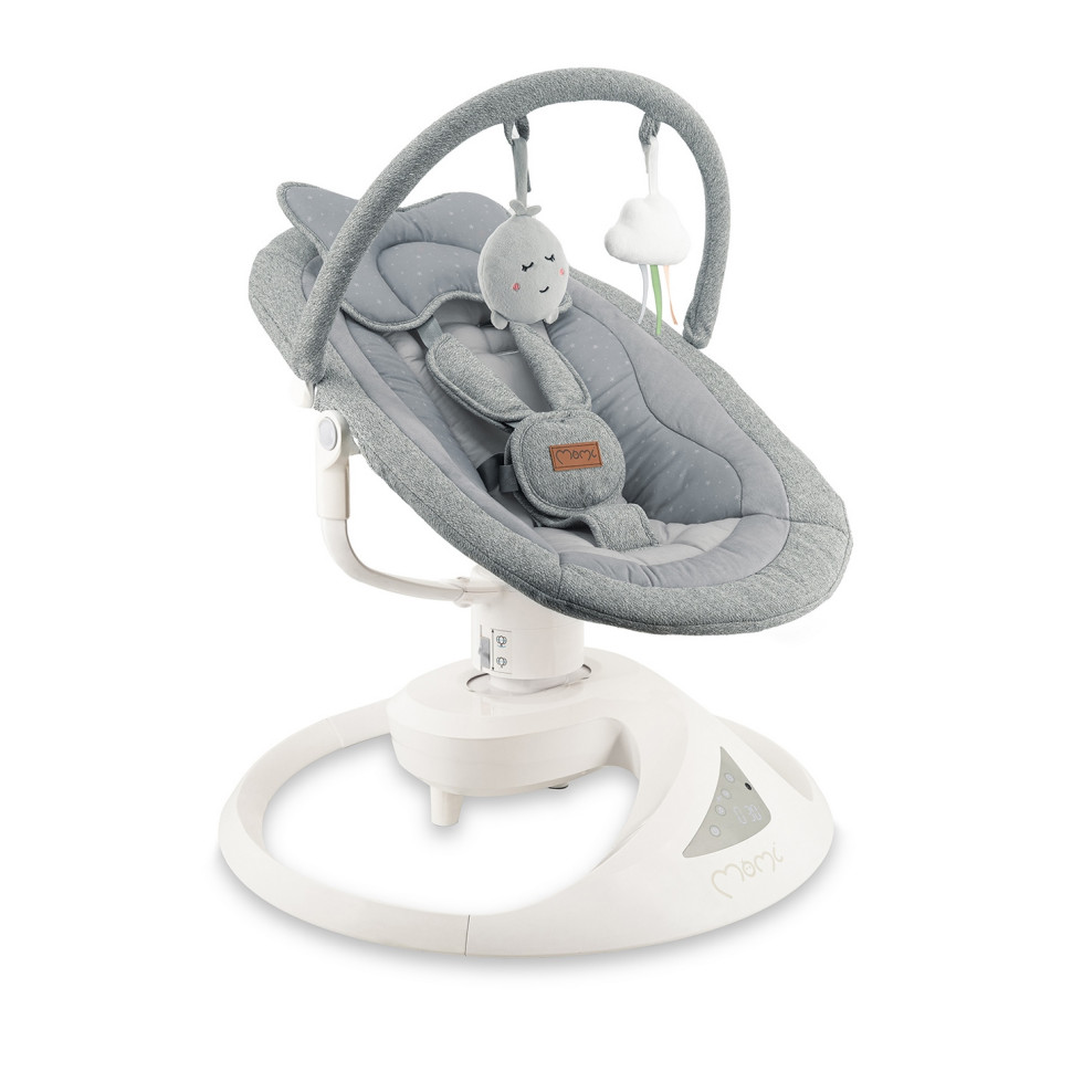 Заколисуючий центр PEARL MoMi BULE00040 grey з пультом керування