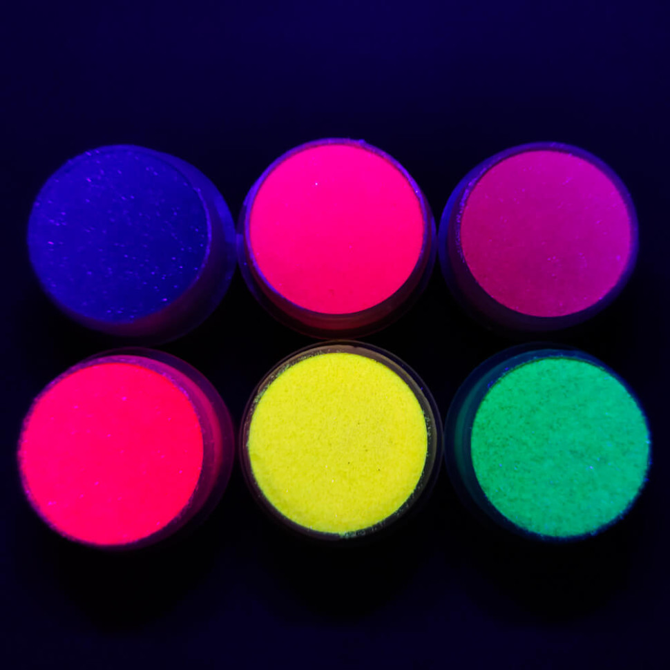 Набір гліттера великий для біо-тату №3 Fresh Tattoo glitter-set-big-6x-3, 6 шт по 12 мл