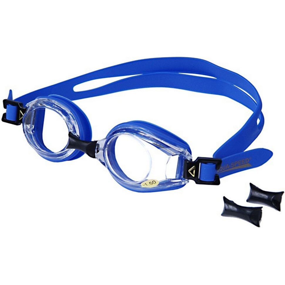 Очки для плавания с диоптриями LUMINA-3,5 Aqua Speed 050-01(5130) синий, OSFM