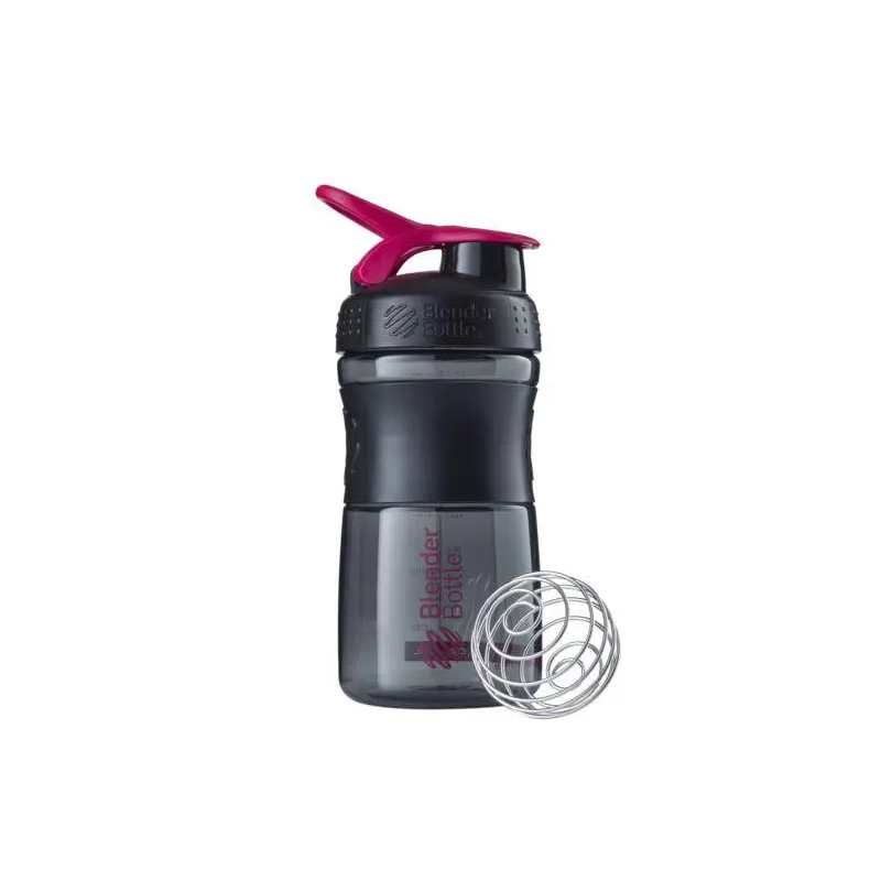 Шейкер спортивный SportMixer Flip BlenderBottle SM 20oz Black/Pink черно-розовый