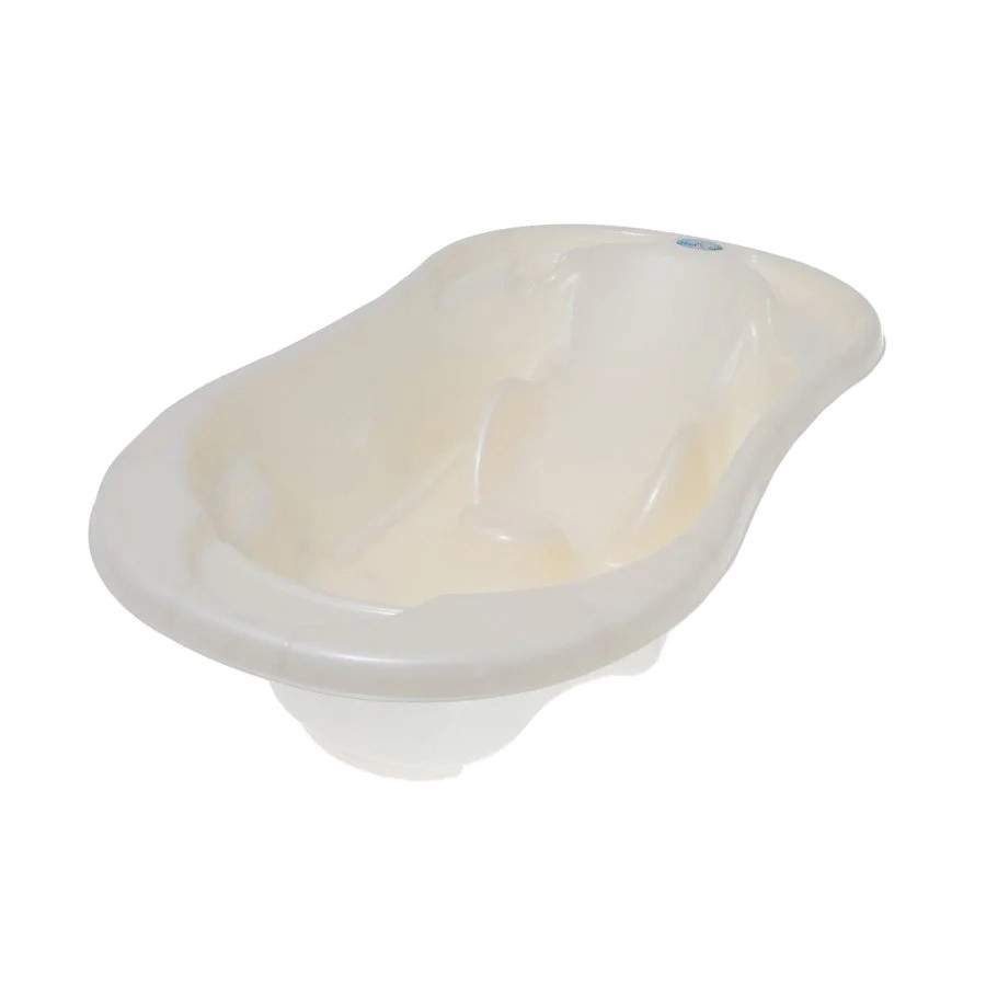 Ванночка дитяча 2 в 1 «Комфорт» Tega Baby TG-011-118 анатомічна, біла-перлина
