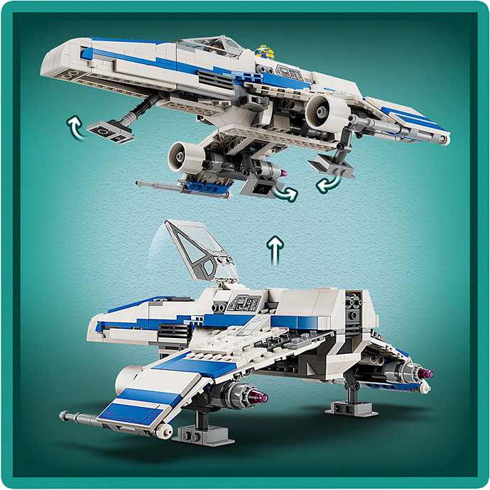 Конструктор LEGO Star Wars™ Истребитель Новой Республики «E-Wing» против Звездного истребителя Шин Хати 75364, 1056 деталей