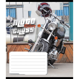 Тетрадь общая "Мото" Leader 048-600216L-2 в линию, 48 листов 