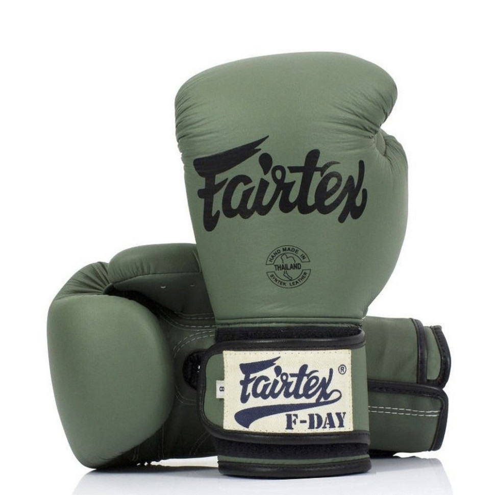 Боксерські рукавиці BGV11 Fairtex BGV11_10oz_Green 10 унцій (бинти в комплекті)