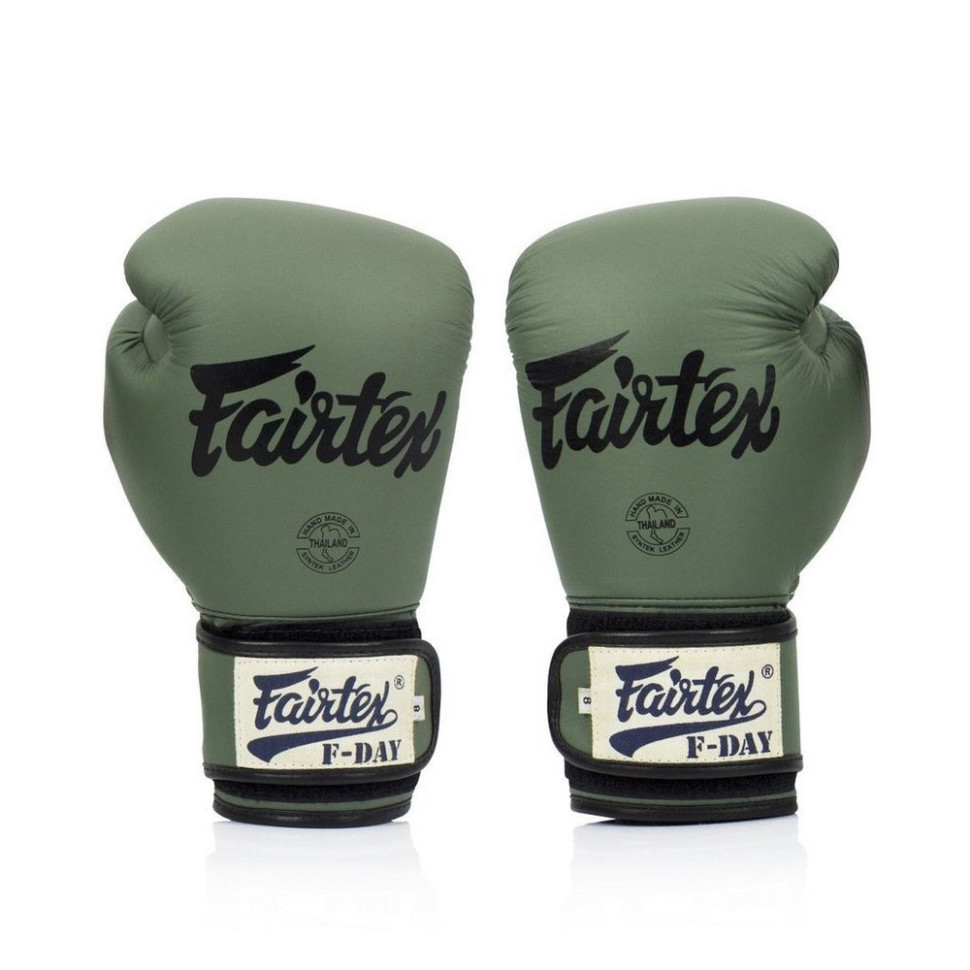 Боксерські рукавиці BGV11 Fairtex BGV11_10oz_Green 10 унцій (бинти в комплекті)