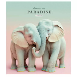 Зошит загальний "Love in paradise" Школярик 036-3256L-1 у лінію, 36 аркушів