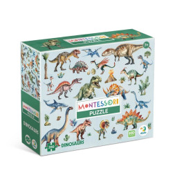 Детский пазл Монтессори "Динозавры" DoDo Toys 200631, 200 элементов