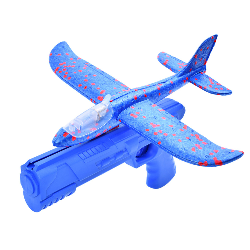 Игровой набор Самолетик на запуске Bambi TD202375(Blue) 23 см, со светом