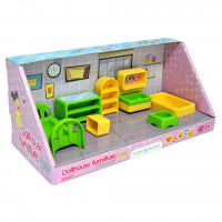Игровой набор мебели для кукол (спальня) 7 эл. 39697