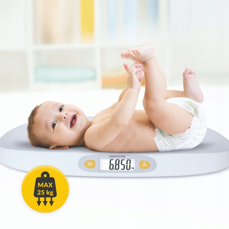 Весы для новорожденных Smart Baby Scale 4FIZJO P-5905973404075 до 25 кг, White