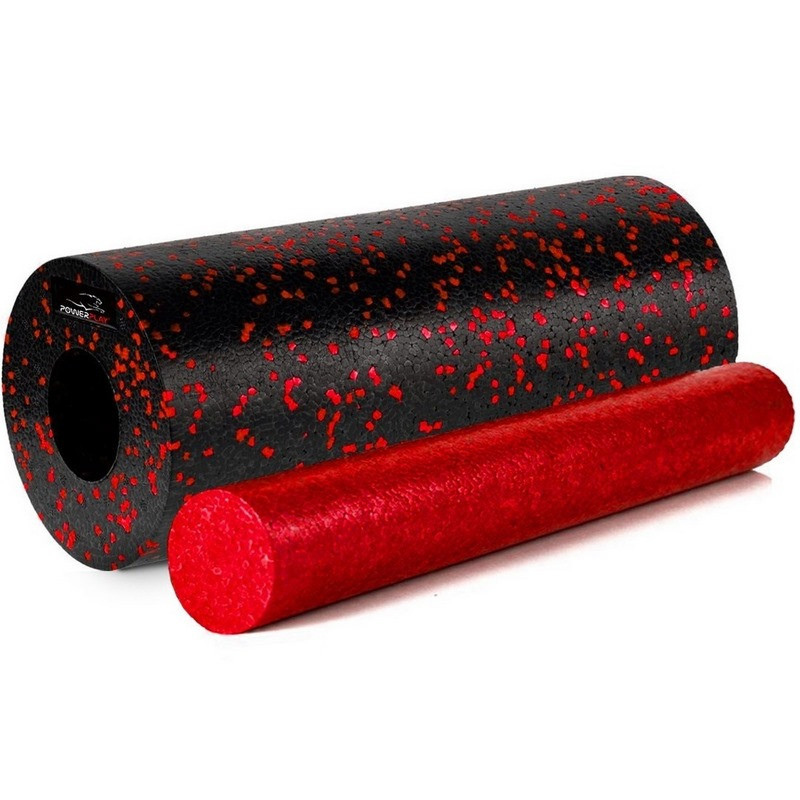 Массажный набор PP_4015 EPP Foam Roller Set 4in1 PowerPlay PP_4015_Red (2 ролика + 2 мяча)