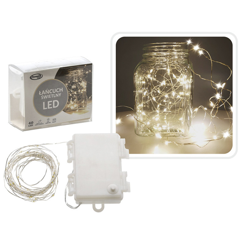 Гирлянда-струна Chomik 5900779802643, 4,3 м, 40 LED теплый белый