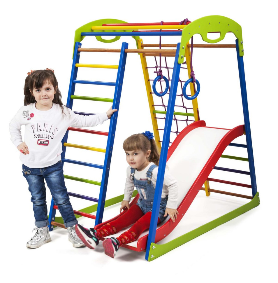 Детский спортивный комплекс SportBaby SportWood  Plus 1 для дома 