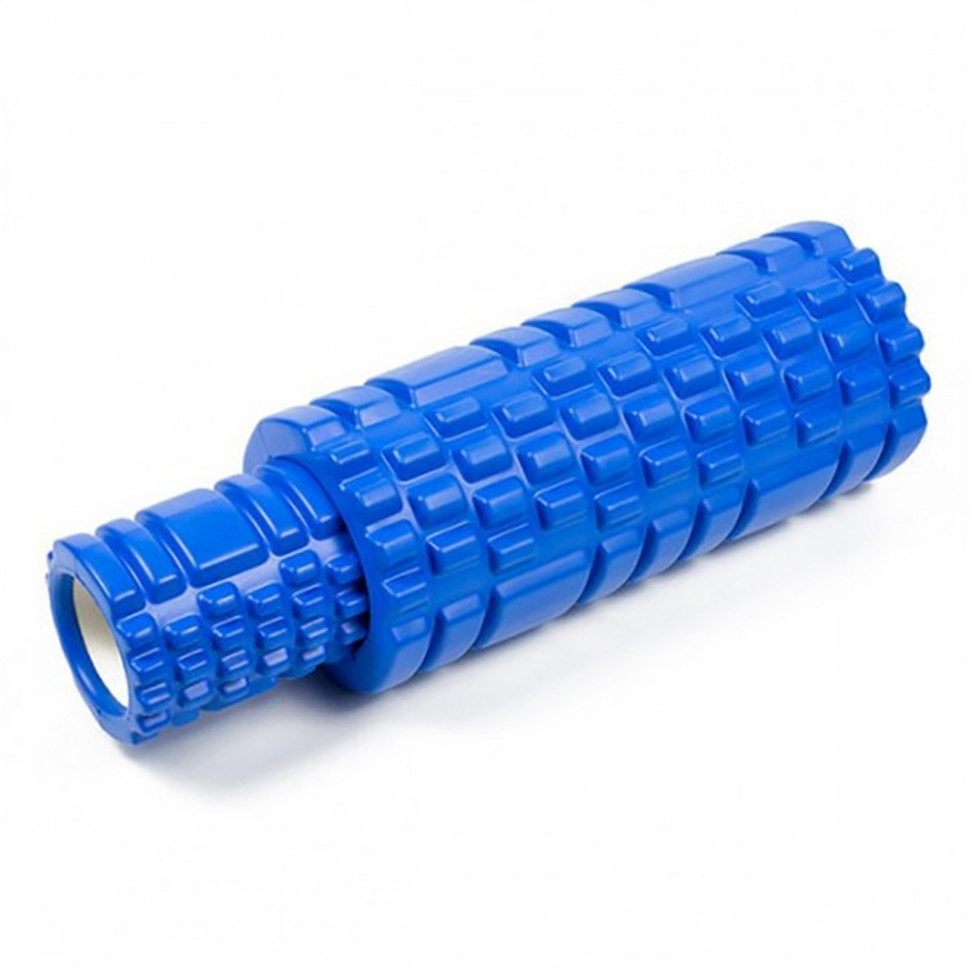 Масажний ролик Grid Roller Double EasyFit EF-7737s-3, 33 см, Синій