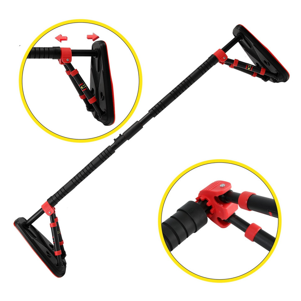 Турнік розсувний Elite+ Cornix XR-0296 Black/Red, розмір 130 х 170 см