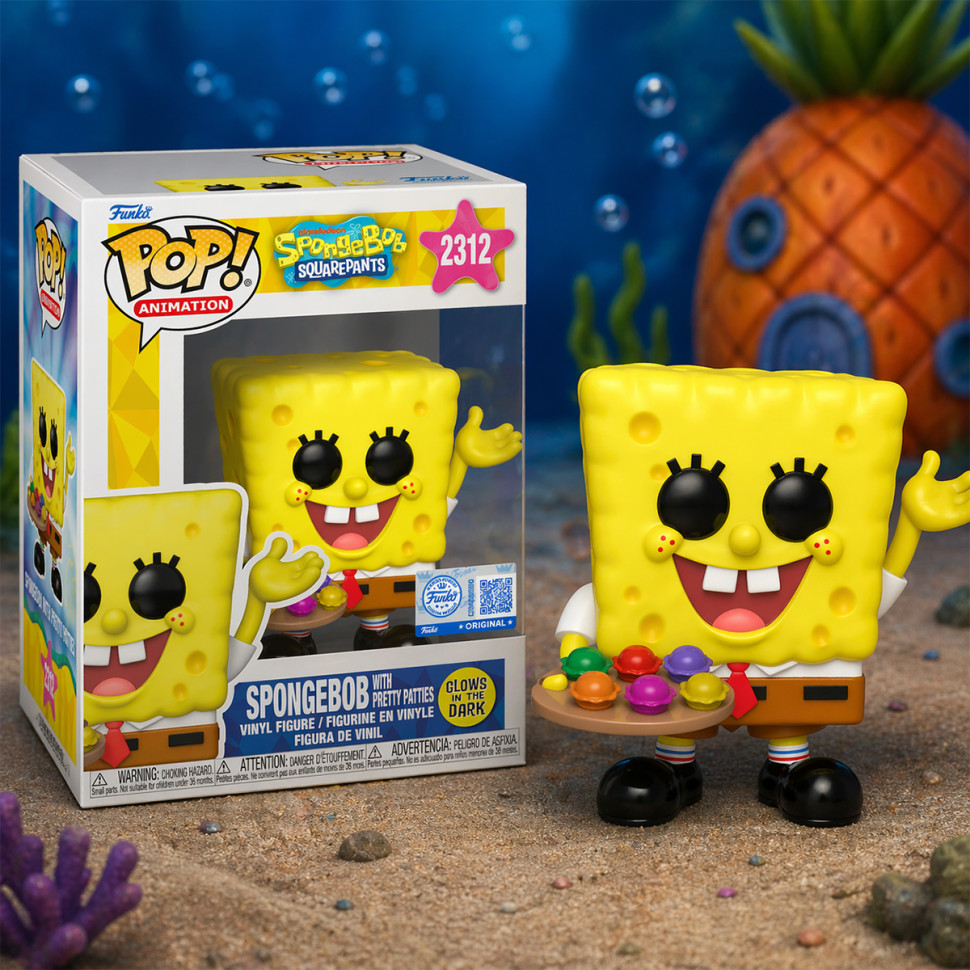 Ігрова фігурка Губка Боб з крабсбургерами (GW) Funko POP! 92009 серії 
