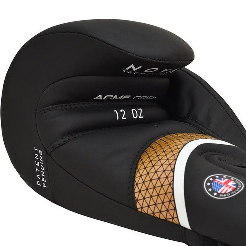 Боксерские перчатки AURA PLUS T-17 RDX Inc Limited BGR-T17BGL-16OZ+ Black Golden 16 унций (капа в комплекте)