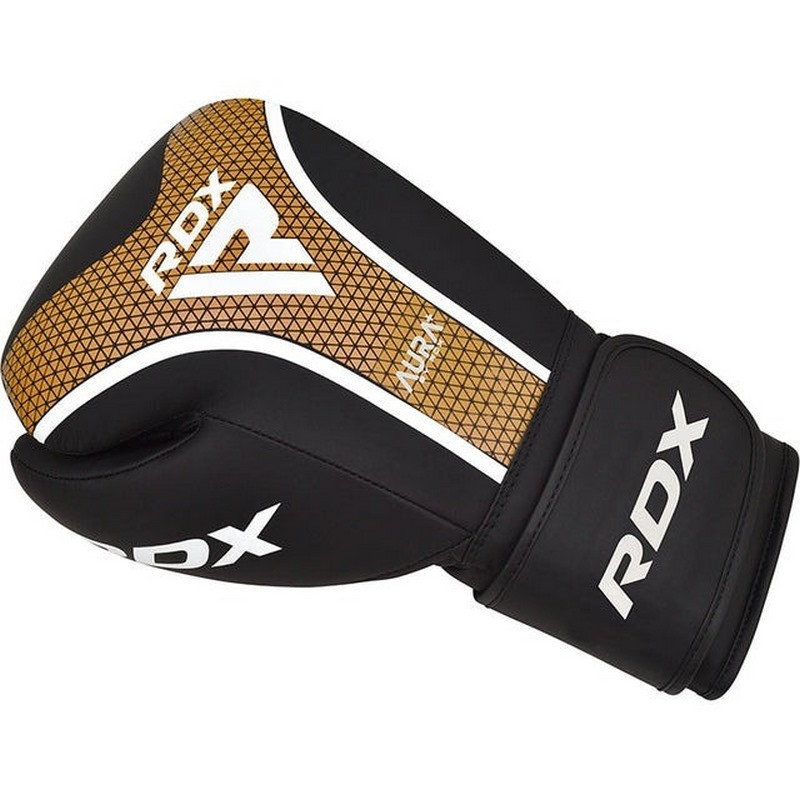 Боксерские перчатки AURA PLUS T-17 RDX Inc Limited BGR-T17BGL-16OZ+ Black Golden 16 унций (капа в комплекте)