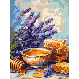 Картина по номерам "Лаванда и мед" &copy;art_selena_ua Идейка KHO3377, 30х40 см