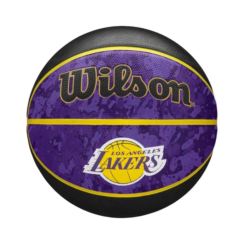 М'яч баскетбольний NBA TEAM TIEDYE BSKT LA LAKERS SI Wilson WZ4007803XP, розмір 7 подарункова коробка + насос
