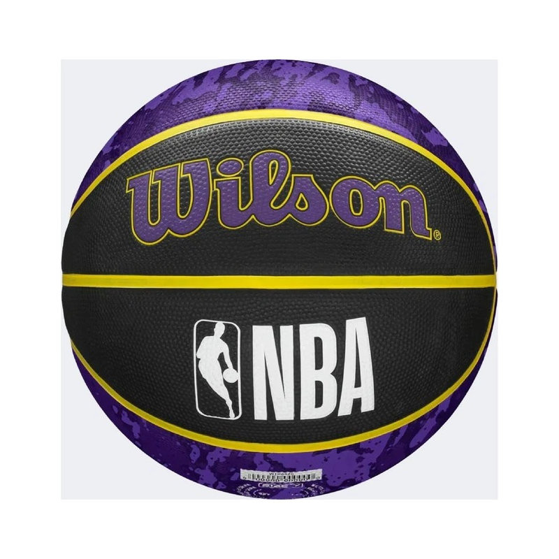 М'яч баскетбольний NBA TEAM TIEDYE BSKT LA LAKERS SI Wilson WZ4007803XP, розмір 7 подарункова коробка + насос