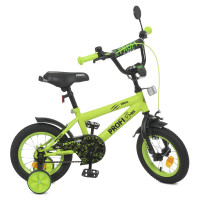 Велосипед дитячий PROF1 Y1271-1 12 дюймів, салатовий