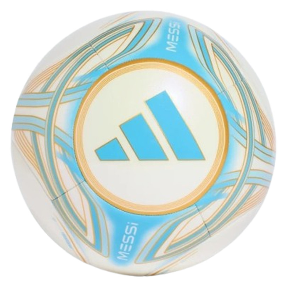 М'яч футбольний MESSI CLB Adidas KE7538 бежевий/блакитний, розмір 4