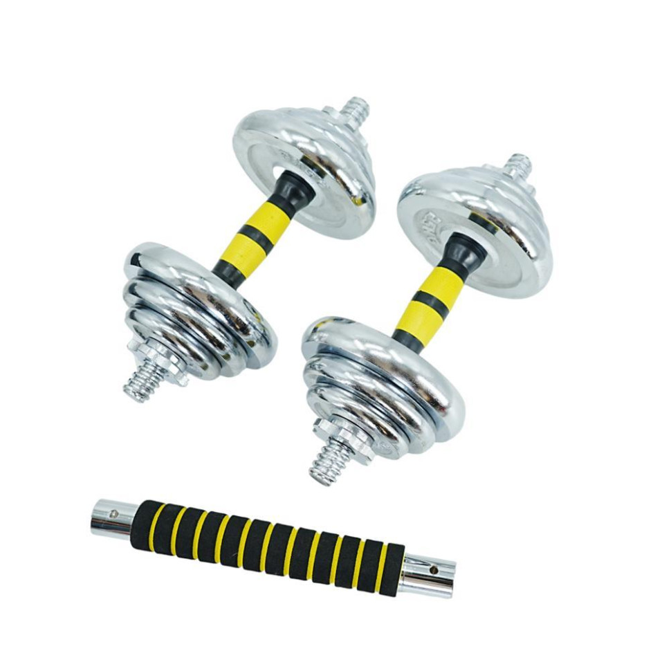 Гантели разборные с грифом Gemini Sport GA-8010-20, 2 шт по 10 кг