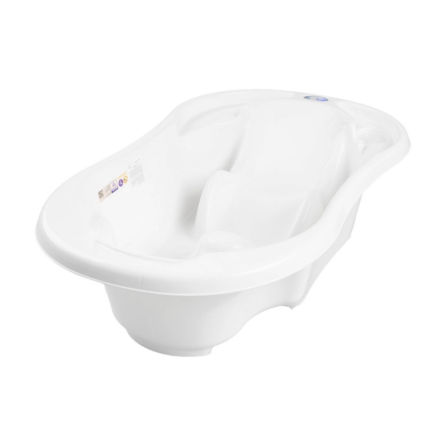 Ванночка дитяча 2 в 1 «Комфорт» Tega Baby TG-011-103 анатомічна, білий