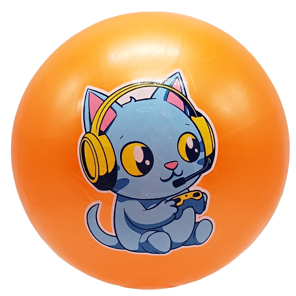 М'яч дитячий Котик Bambi MS 3772(Orange) діаметр 9 дюймів