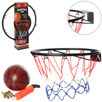 Ігровий набір Баскетбол Metr + MR 0168 кільце 46см, сітка, м'яч, насос, кріплення