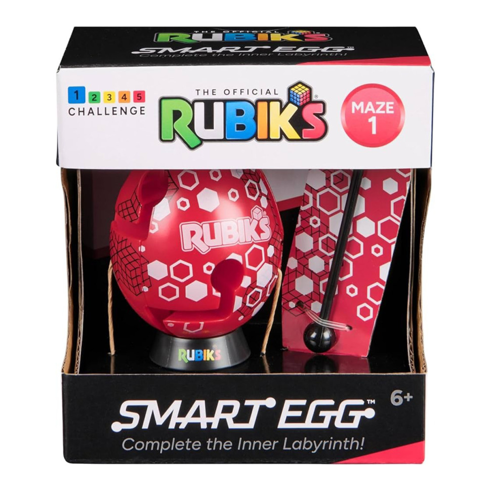 Розвиваюча Головоломка Смарт-яйце Rubik's 6071681(Red) паличка, підставка